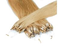 25 x 1g Extension cheveux à froid loops - 50cm, couleur #20 blond cendré, lisse