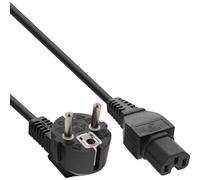 25 x B-Pack InLine® Câble réseau, blindé / chaud, C15, C16 ST C15 droit noir 2m