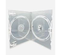25 x CD/DVD/Blu Ray DVD Transparent 14 mm Étui double pour 2 disques de marque - Dragon Trading®