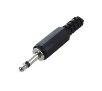 25 X Noir Plastique 3,5mm Male Mono Plug Jack Adaptateur Audio Connecteur