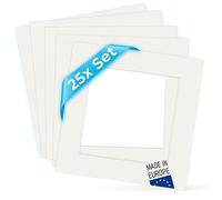 25 Passe-Partout - Blanc - 30x30cm - Photo 20x20cm - Pour Cadre - Encadrement