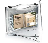 25 X Steel Tent Pegs-Long And Robust Ground Pegs For Camping And Outdoors-Ideal For Normal And Hard Floors 230 X 6 Mm-Cross Profile