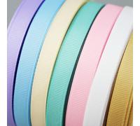(25 Yards/Rouleau) Ruban gros-grain de 10 mm, vente en gros, rubans de décoration pour emballages cadeaux, tissu en dentelle Rouge