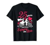 25 Years and Still Enjoying The Ride Wedding Anniversary T-Shirt