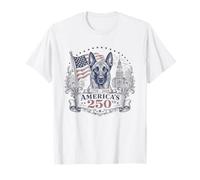 250 Anniversary USA Belgian Malinois Dog T-Shirt