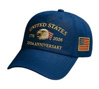 250 Anniversary USA Hat, Eagle & Liberty Patriotic Baseball Cap, Adjustable 250 Year American Anniversary Hat for Men & Women (A13)
