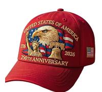 250 Anniversary USA Hat, Eagle & Liberty Patriotic Baseball Cap, Adjustable 250 Year American Anniversary Hat for Men & Women (A8)