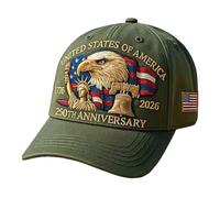 250 Anniversary USA Hat, Eagle & Liberty Patriotic Baseball Cap, Adjustable 250 Year American Anniversary Hat for Men & Women (A7)