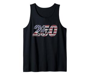 250 Ans American Aircraft Freedom USA Flag Military Jet Débardeur