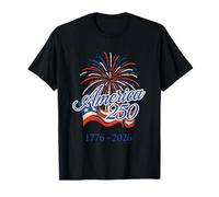 250 Ans d'anniversaire de l'Amérique Feux d'artifice du 4 T-Shirt