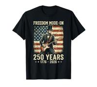 250 Ans de Freedom Mode sur la Guitare d'Abraham Lincoln aux États-Unis T-Shirt