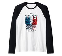 250 Ans de la liberté 250e Anniversaire USA Celebration Party Manche Raglan