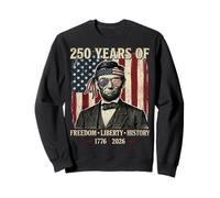 250 Ans de liberté et d'histoire de la liberté Abraham Lincoln Retro Sweatshirt