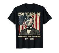 250 Ans de liberté et d'histoire de la liberté Abraham Lincoln Retro T-Shirt