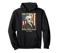 250 Ans de liberté et d'histoire de la liberté John Adams Retro Sweat à Capuche