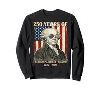 250 Ans de liberté et d'histoire de la liberté John Adams Retro Sweatshirt
