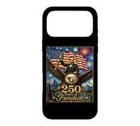 250 Ans de liberté Lincoln on Eagle & Hunting Rifle Gun Coque pour iPhone 17 Pro Max