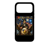 250 Ans de liberté Lincoln on Eagle & Hunting Rifle Gun Coque pour iPhone 17 Pro Max