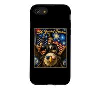 250 Ans de liberté Lincoln on Eagle & Hunting Rifle Gun Coque pour iPhone SE (2020) / 7/8