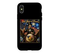 250 Ans de liberté Lincoln on Eagle & Hunting Rifle Gun Coque pour iPhone X/XS