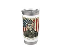 250 ans d'histoire de la liberté Theodore Roosevelt Gobelet isotherme en acier inoxydable double paroi