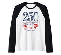 250 Ans en Dieu, Nous Avons Confiance 1776-2026 - USA Patriotic Manche Raglan