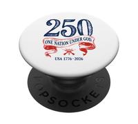 250 Ans en Dieu, Nous Avons Confiance 1776-2026 - USA Patriotic PopSockets PopGrip Adhésif