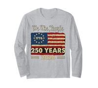 250 Ans patriotiques 1776 2026 Liberté Nous, Le Peuple Manche Longue