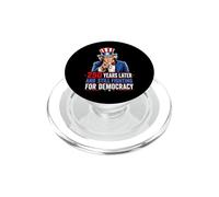 250 Ans Plus Tard et Toujours en Lutte pour la démocratie 1776-2026 PopSockets PopGrip pour MagSafe