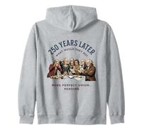 250 Ans Plus Tard Les pères fondateurs méditent sur l'histoire des États-Unis Sweat à Capuche