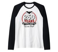 250 Ans USA 1776-2026 250e Anniversaire Amérique 4 Juillet Manche Raglan