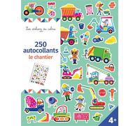 250 autocollants - le chantier - Solenne et Thomas - Deux Coqs D'or - broché - Document jeunesse