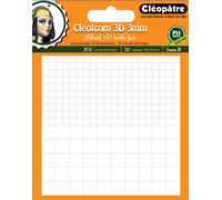 Cléopâtre - Cléofoam 3D carrés Mousse adhésifs Double Face en 3mm d'épaisseur