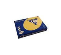 Clairefontaine Feuilles A4 Trophée G – 250 feuilles 120 g – Couleurs pastels Bouton d'or