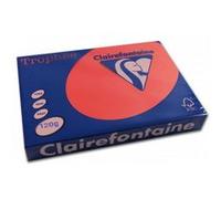 250 Feuilles A4 - 120G - Couleurs Vives - Rouge Cardinal - Trophée Clairefontaine Rouge G