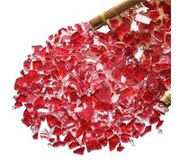 250 g de fragments de glace en mosaïque, pâte créative, particules de verre transparentes for bricolage, artisanat, décoration de la maison(Color-02)
