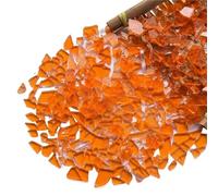 250 g de fragments de glace en mosaïque, pâte créative, particules de verre transparentes for bricolage, artisanat, décoration de la maison(Color 07)
