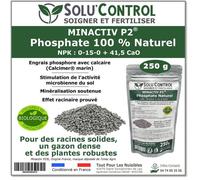 250 g de Minactiv P2 SOLUCONTROL - Engrais phosphate naturel - Avec Calcimer marin et stimulateur microbien