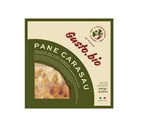 **250 g - PANE CARASAU** Pain traditionnel des **quatre Barbagie**, produit par le **consortium de producteurs Il Vecchio Forno**, à **Fonni**. Présenté dans un **étui rigide** pour garantir **fraî