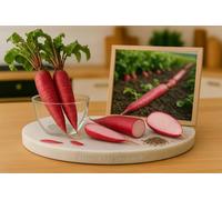 250 Graines de Radis d'Hiver de Chine - Rose - Variété Robuste - Raphanus sativus var. longipinnatus - Nature Salade Légume Jardin - 397
