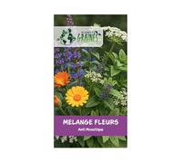 250 graines mélange fleurs répulsives moustiques - semences jardin d'été pour terrasse et balcon - planète graines