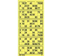250 Jeux de Loto, Bingo « Baby Bingo » - Jaune