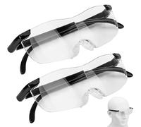 250% Loupe de Lecture,Lunettes loupes pour porteurs de Lunettes,Loupe à Montage sur Tête,pour Les travaux rapprochés,Couture,Réparations,La Lecture,pour Les Personnes âgées,Anti-lumière Bleue,2 pcs