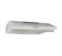 250 m3 - 3 vitesses - Filtres métal + charbon - Eclairage LED - Visière - L 60 cm - Blanc