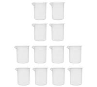250 ml à mesurer la tasse à mesurer la cruche à tasse en plastique ensemble de bécher en plastique 250 ml de laboratoire gradué pour les liquides de cuisine 12 pcs