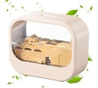 250 ML de Machine à Huile de diffuseur de thérapie arôme, diffuseur d'huile Essentielle avec 7 Couleurs légère, Auto-Off, Timing, humidificateur de Pluie silencieuse pour Le Bureau à Domicile White