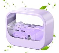 250 ML de Machine à Huile de diffuseur de thérapie arôme, diffuseur d'huile Essentielle avec 7 Couleurs légère, Auto-Off, Timing, humidificateur de Pluie silencieuse pour Le Bureau à Domicile Purple