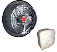 250 mm Industrie Ventilateur mural 1800 M³/h avec variateur de vitesse 300W, mural Métal axial mural pour de fenêtre d'aspiration d'extraction d'air