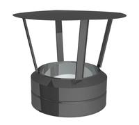 Ø 250 mm Jeremias DW FU Fermeture de bouche avec capot de pluie Couleur RAL
