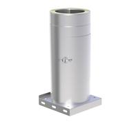 Ø 250 mm Jeremias DW Vision élément nettoyant Design Plus avec plaque de base pour usage intérieur Brossé